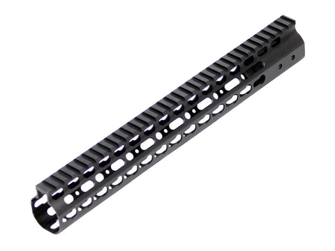 Tactical Keymod Style Aluminum 13.5 inch Free Float Rail System, Black - Airsoft Nation