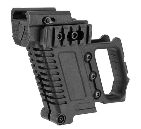Lancer Tactical Carbine Kit for G-Series GBB Pistols, Black - Airsoft Nation