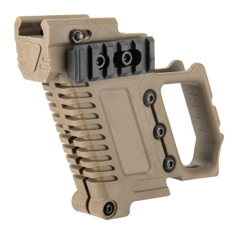 Lancer Tactical Carbine Kit for G-Series GBB Pistols, Tan - Airsoft Nation