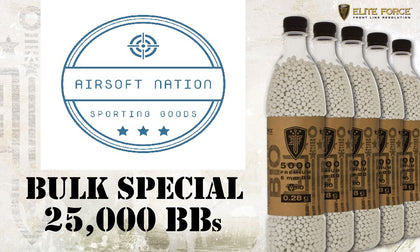 Elite Force Biodegradable Airsoft BBs, 0.28g, 25K Bulk Deal - Airsoft Nation