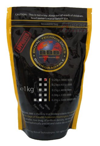Bioval 0.20g Biodegradable Airsoft BBs, 5000 Ct - Airsoft Nation