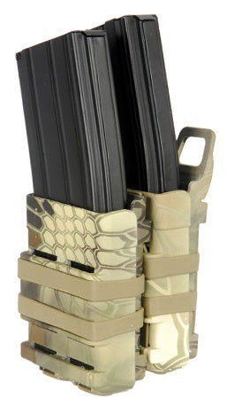 Emerson Quick Draw Double M4 Magazine Holster - Highlander Camo - Airsoft Nation
