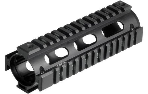 UTG Pro M4 Carbine Length Quad Rail System, RIS, Black - Airsoft Nation