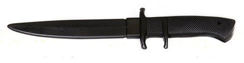 7" Black Rubber Training Knife