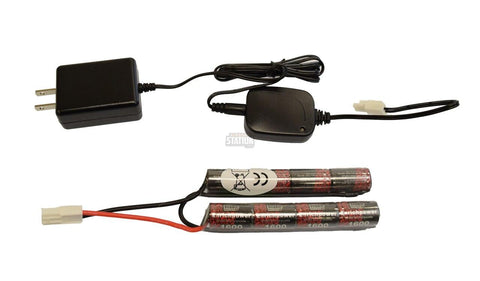 9.6v 1600mAh Nunchuck Battery & 500mAh Smart Charger Combo