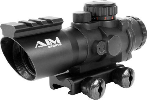 AIM Sports 4x32 Triple Illumination Tactical Scope w/ Weaver Rail
