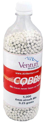 Air Venturi CQBBs 6mm airsoft BBs, 0.25g, 5000 rds, white