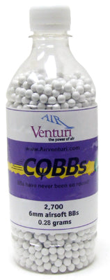 Air Venturi CQBBs 6mm airsoft BBs, 0.28g, 2700 rds, white