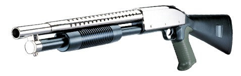 Airsoft Chrome Shotgun and Pistol Combo Pack