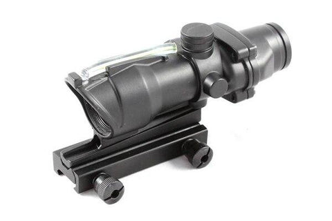 Airsoft Metal 1X32 Fiber Optic Green Dot Sight 20mm Picatinny Rail System