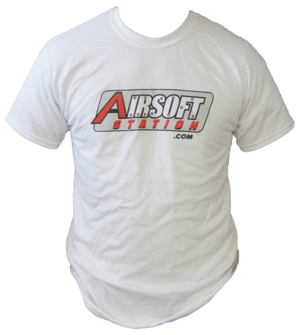 Airsoft Station T-Shirt, White, Old Logo