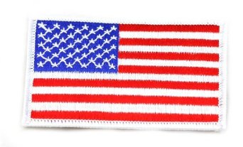 American Flag Velcro Patch, Red, White & Blue