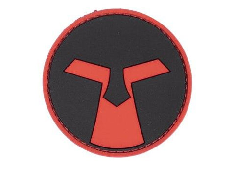 Amoeba PVC Patch, Red & Black