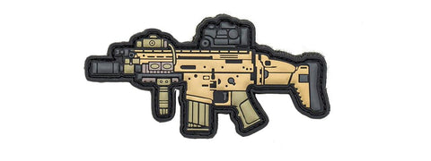 Aprilla Design PVC Iff Hook and Loop Modern Warfare Series Patch, Scar-H