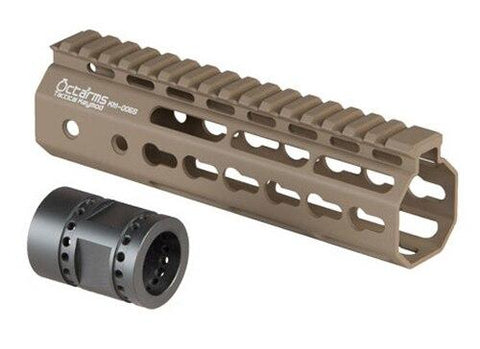 Ares Metal Keymod Handguard, 7 Inch, Dark Earth
