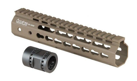 Ares Metal Keymod Handguard, 9 Inch, Dark Earth