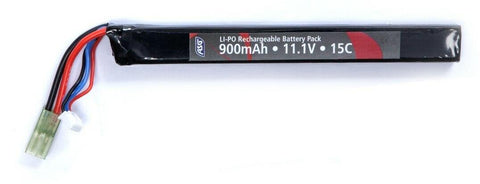 ASG 11.1v 900mAh Single Stick LiPO Battery