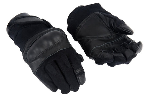 Black Hard Knuckle Gloves