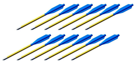 BOLT Crossbows Aluminum Youth Bolts, 12-Pack
