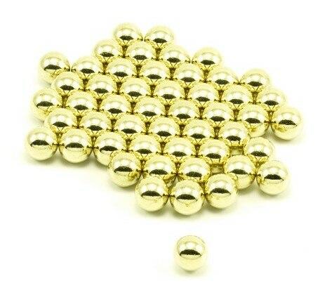 BOLT Slingshots 3/8 Inch Brass Plated Slingshot Ammo, 50ct.