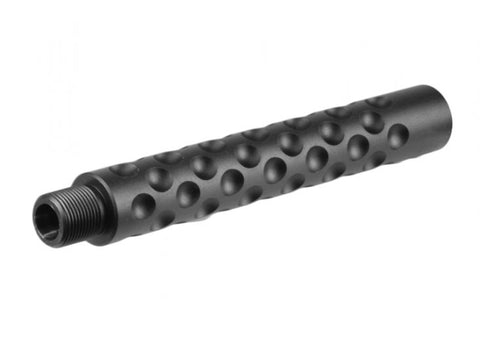 Bravo Airsoft Dimpled Outer Barrel Extension, 4.75", 14mm CCW-CCW