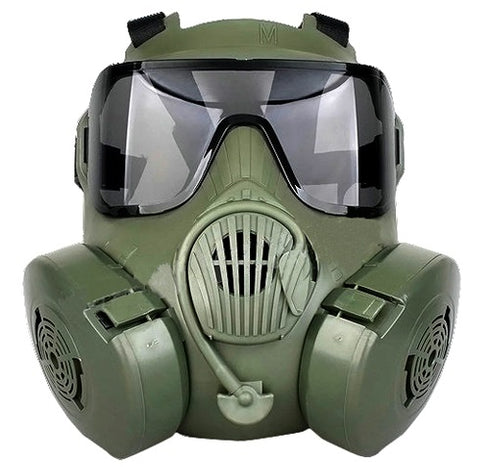CBRN Style EM50 Green Mask with 2 Lenses
