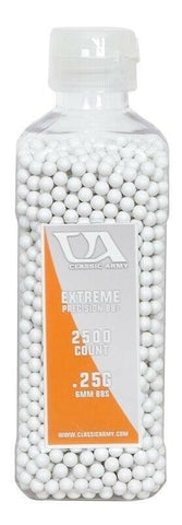 Classic Army 0.25g Extreme Precision Premium Airsoft BBs, 2500ct Bottle