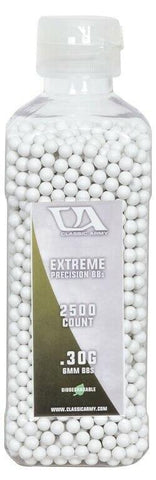 Classic Army 0.30g Extreme Precision Premium Biodegradable Airsoft BBs, 2500ct Bottle
