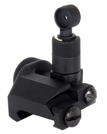 JG SR-25 Style Flip-Up Rear Sight, Metal