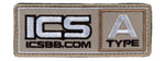 ICS Tan Blood Type Patch 1.5"x4" - Type A