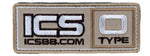 ICS Tan Blood Type Patch 1.5"x4" - Type O