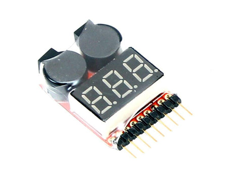 IMAX 1-8S Lipo Battery Voltage Tester & Low Voltage Buzzer Alarm Airsoft