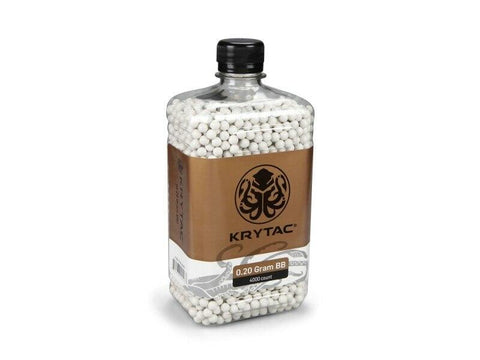 Krytac 0.20g 6mm Premium Airsoft BBs, 4,000 ct