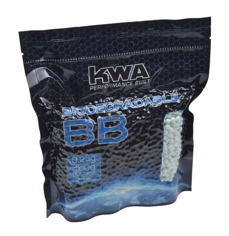 KWA 0.25g Biodegradable BBs, 4000 Ct. Bag