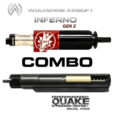 Wolverine QUAKE Gen 2 Spartan Recoil Stock QWK Ready w/ Control Board & INFERNO Gen 2 HPA Engine