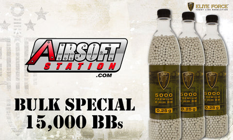 Elite Force Premium BBs, 0.25g, 15K Bulk Deal