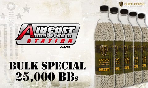 Elite Force Premium BBs, 0.25g, 25K Bulk Deal