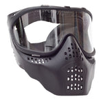 JT Airsoft Mask, Black with Clear Lens