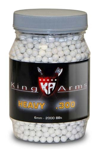King Arms 6mm airsoft BBs, 0.30g, 2000 rds, white