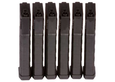 KWA K120 Polymer Midcap Magazine for M4 / M16 Series Airsoft AEG Rifles, 6ct