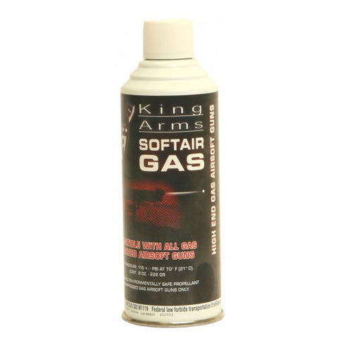King Arms Airsoft Green Gas, 8oz Can - GROUND SHIPPING ONLY