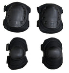 Knee and Elbow Pads for Airsoft, Black