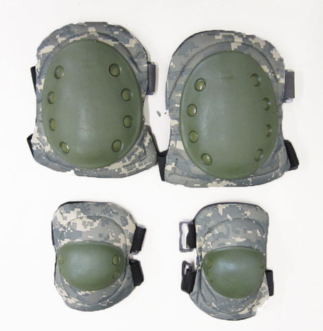 Knee and Elbow Pads for Airsoft, Digital Army Camo