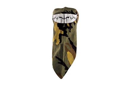 Zan Headgear Tactical 3-IN-1 Bandanna Cotton Glow in the Dark Camo With Teeth Airsoft