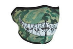 Zan Headgear Tactical Half Mask Neoprene Camo w/ Teeth Airsoft