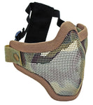 2G Steel Mesh Half Face Mask for Airsoft, Desert Camo - Airsoft Nation