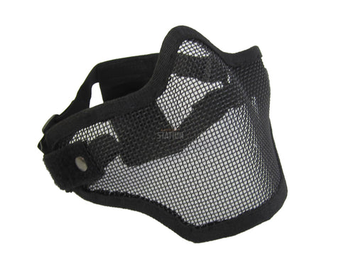 2G Steel Mesh Half Face Mask for Airsoft, Black - Airsoft Nation