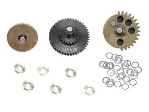 Black Knight Reinforced 4mm Shaft High Torque Gear Set 100:200 - Airsoft Nation