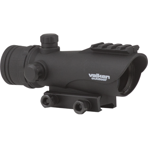 Valken Tactical 30mm Illuminated Red Dot Optic, Black - Airsoft Nation