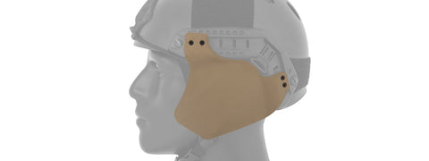 Lancer Tactical Side Covers for Military Style Railed Helmets - Tan - Airsoft Nation